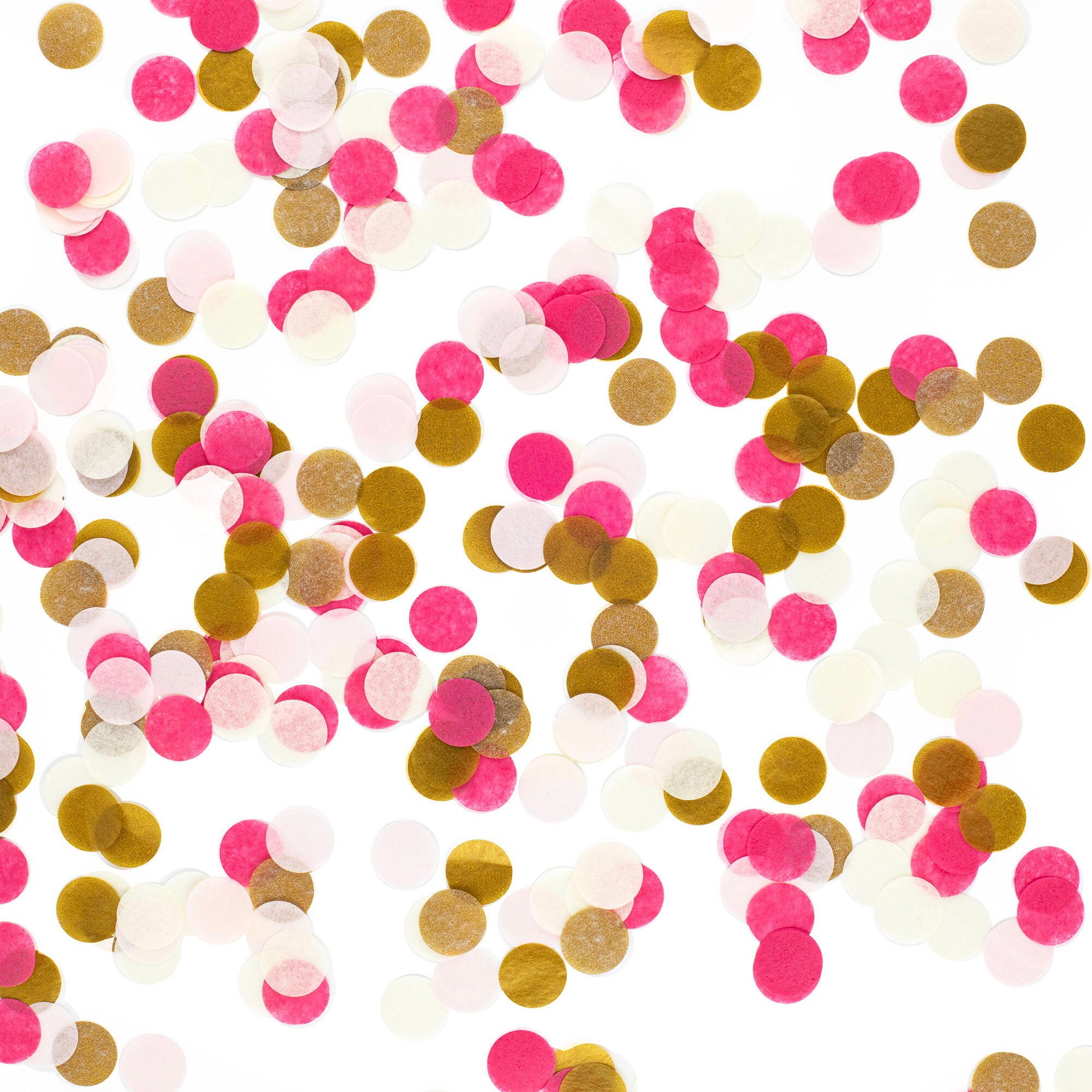 Hand-cut Confetti - Sweetheart : Azalea, Blush Pink, off White ...