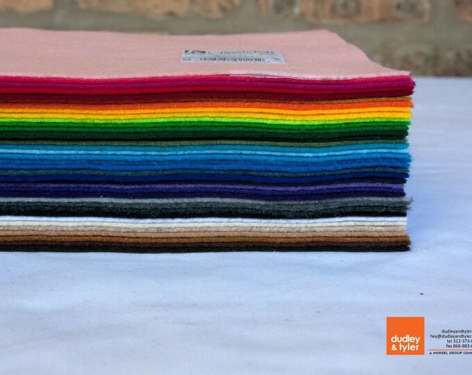 Kunin Ecofi Classic Rainbow 9x12 Felt Sheet 37 Sheets 37 Colors Etsy