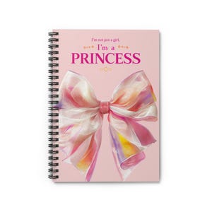 Quaderno a spirale a forma di principessa - a righe, grazioso articolo di cancelleria per bambine, regalo di compleanno, materiale scolastico, diario, scrittura motivazionale