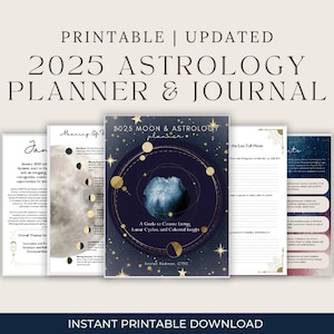 2025 Astrology Planner - A Guide to Cosmic Living, Lunar Cycles, and Celestial Insight