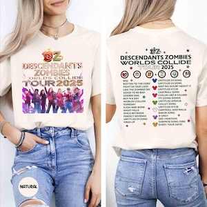 Comfort Colors Descendants Zombies World Tour 2025 Shirt Disney The Rise Of Red Concert Tee Summer Music Festival Epcot Matching Trip