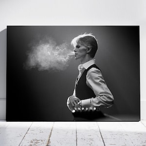 David Bowie Canvas Print - Thin White Duke Art - Iconic Music Wall Decor - Framed & Unframed Options - David Bowie Fan Gift