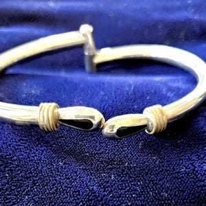 Vintage Mexiko 925 Sterling Silber Onyx Armband Mexiko TD-77 Sterling Silber Armband 25.5g