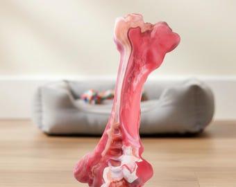 Beef-Flavored Dog Chew Bone: Durable Dental Toy for Aggressive Chewers