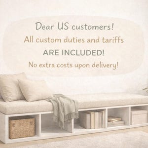 IKEA Kallax Bench Cushion | Boucle Seat Pad | Custom Window Seat Cushion| IKEA Kallax shelf seat pad | Kallax Shelf Bench Pad image 6