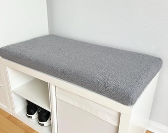 Coussin de banc fait main en alpaga bouclé | Coussin de siège IKEA Kallax