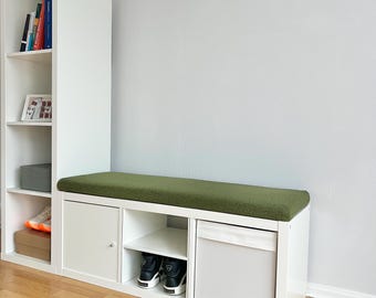 Coussin de banc IKEA Kallax | Coussin d'assise bouclé en alpaga, coussin de fenêtre personnalisé