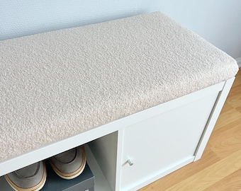 Cojín de banco Kallax de IKEA / Cojín de asiento Boucle / Cojín de asiento de ventana personalizado / Cojín de asiento de estante Kallax de IKEA / Cojín de banco de estante Kallax