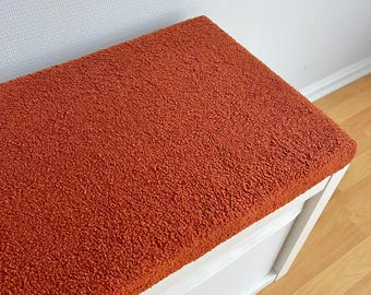 Coussin de banc fait main en alpaga bouclé | Coussin de siège IKEA Kallax