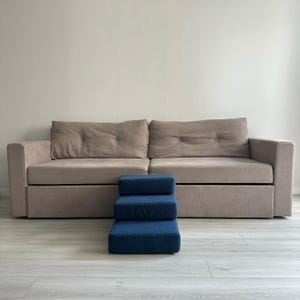 Soft Pet Stairs for Small Dogs & Cats, 2, 3 or 4 Step Foam Ramp, Dog steps for bed, Dog Stairs with Removable Cover