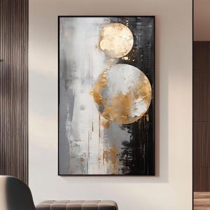 Neutral Wall Art, Black, White & Gold, Modern Wall Prints, Black Bedroom Wall Art, Large Gold Wall Decor, Gold Abstract Art Prints