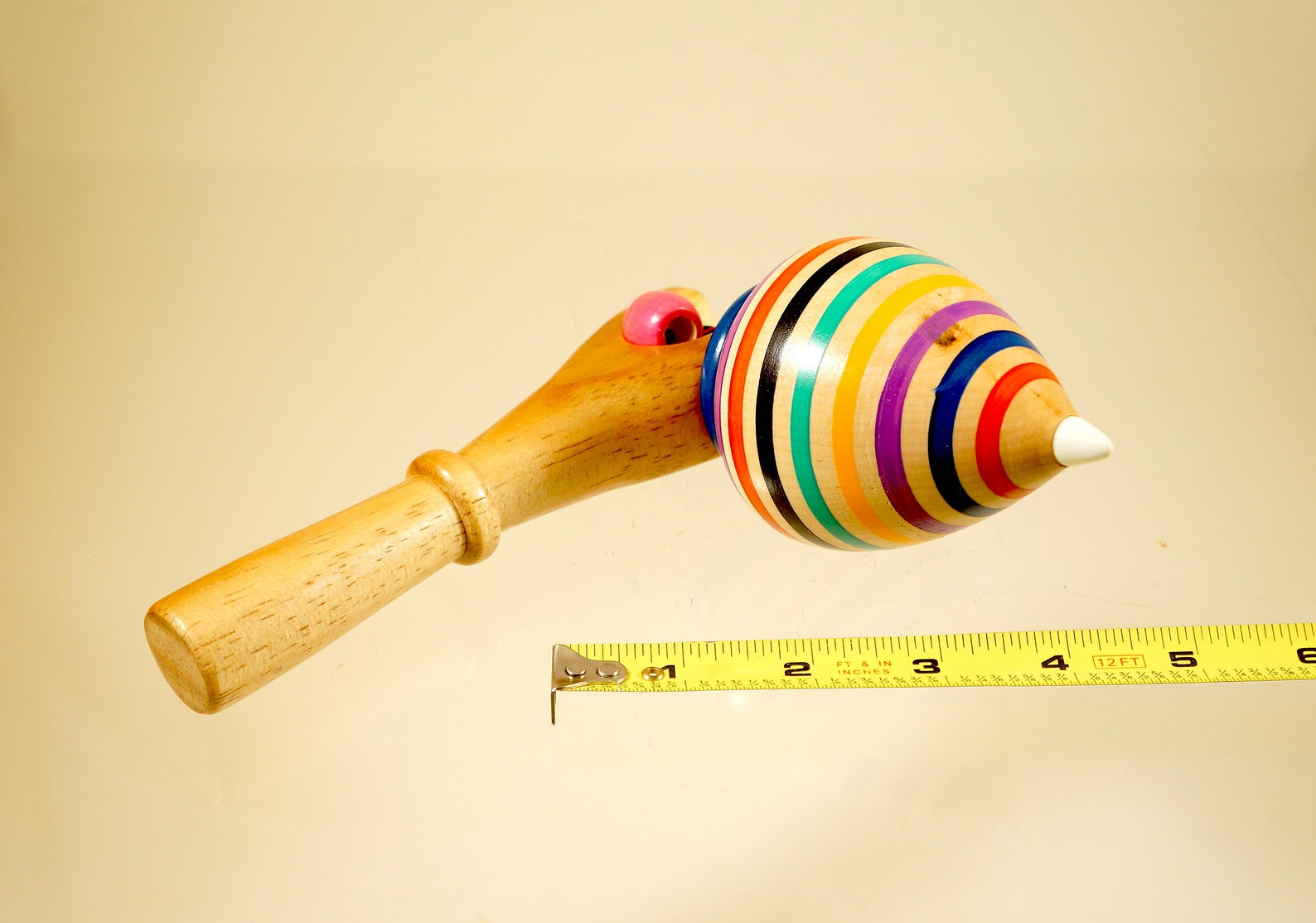 Toy Top . Wood Spinning Top With Handle. Handmade Heirloom Toy. Etsy