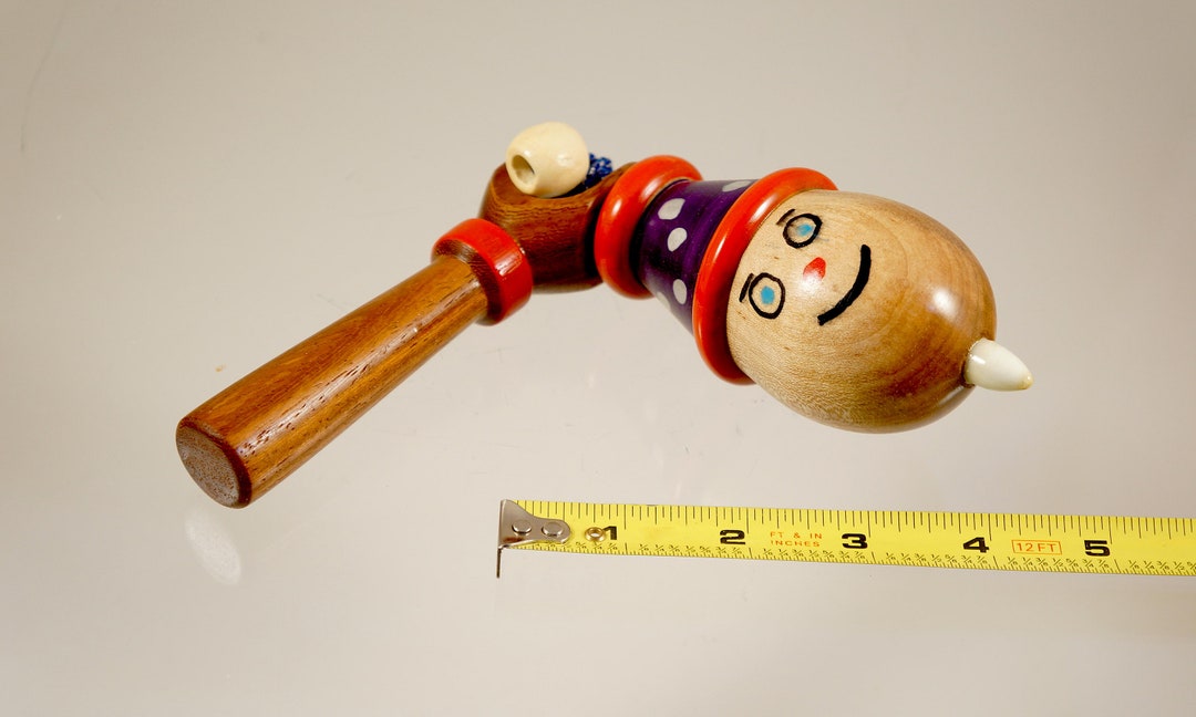 Toy Top. Wood Spinning Top With Handle. Handmade Heirloom Toy Etsy
