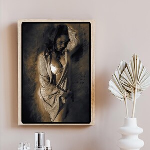 Sepia Fine Art Nude-Inspired Photography –Sensual Feminine Wall Art Print – Intimate Modern Home Décor-fiminst-girl power-woman empowerment