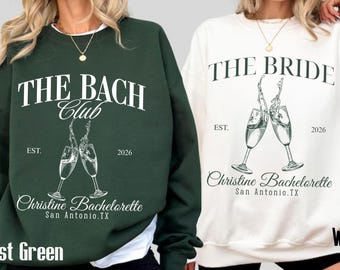 Custom Bride Sweatshirt, Bridesmaid Crewneck, Bachelorette Party