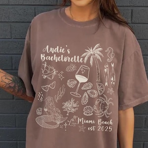 Mermaid Bachelorette Comfort Colors T-Shirts: Beach Party Tees