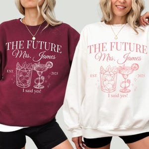 Future Mrs. Sweatshirt: Custom Bride-to-Be Engagement Gift
