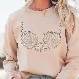 Custom wedding shower gift, mrs sweatshirt, coastal bride sweatshirt, personalized gift for future mrs sweater, beach bachelorette sweater