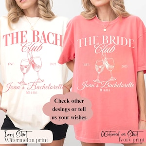 Comfort Colors Bach Club Bachelorette Shirt: Bride&#39;s Social Club Tee