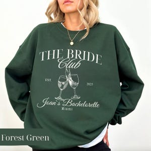 Custom Bachelorette Sweatshirt, Custom Location Bachelorette Party Sweatshirt, bridesmaid sweaters custom, Personalized Bridal Party Gifts