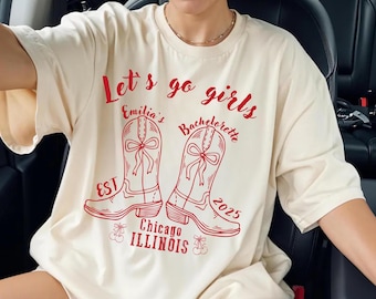 Custom Cowgirl Bachelorette Shirt: Nashville Bridal Party Tee