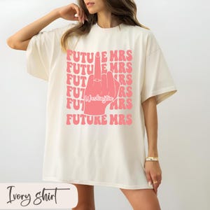 Personalized Future Mrs Shirt, Retro Bachelorette Bride Shirt, Custom Bridal, Bride to be Shirt, Custom Future Mrs Shirt, Comfort Colors tee