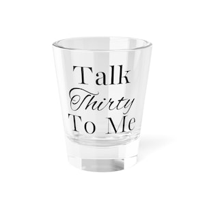 30歳の誕生日ショットグラス、面白いパーティーの記念品、彼または彼女へのギフト、お祝いの装飾、バーウェアの必需品、ユニークなドリンクグラス