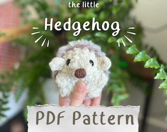 Hedgehog Crochet Pattern PDF | NO SEW | Quick Market Make