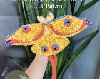 Astrid the Comet Moth Crochet Pattern PDF