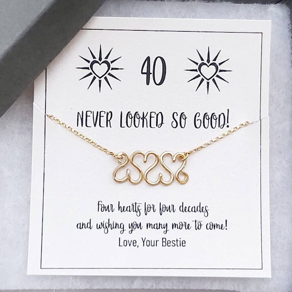 40th Birthday Gifts For Women, 40th Jewelry Gift, Best Friend 40th Gift, 1983 Birthday Gift, FREE Personalised Message Card