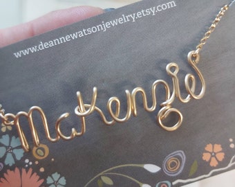 Personalized Name Necklace for Bridesmaid, Maid of Honor, Flower Girl, Thank You Gift