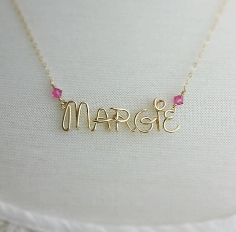Disney Name Necklace, Teenage Girl Gifts, Custom Jewelry for Granddaughter Birthday image 4