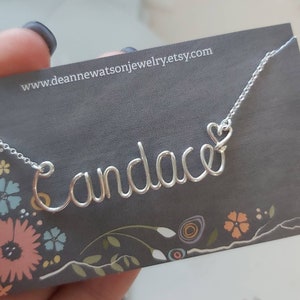 Wire Name Necklace for Girls, Personalized Gift for Daughter Grandaughter image 5