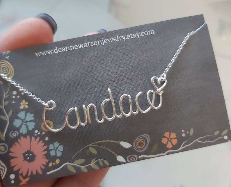 Wire Name Necklace for Girls, Personalized Gift for Daughter Grandaughter image 5