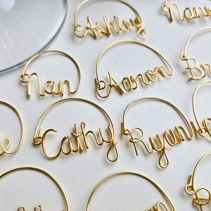 Custom Name Wine Glass Charm: Personalized Party Favors
