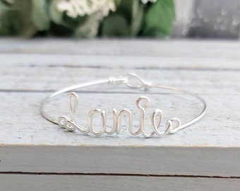 Custom Name Bracelet, Jewelry Gifts for Girls, Personalized Jewelry, Handmade by Deanne Watson Jewelry