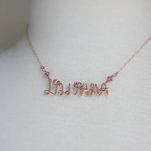 Disney Name Necklace, Teenage Girl Gifts, Custom Jewelry for Granddaughter Birthday image 5