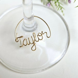 Wine glass charm, Custom Name, Bachelorette Decorations image 4