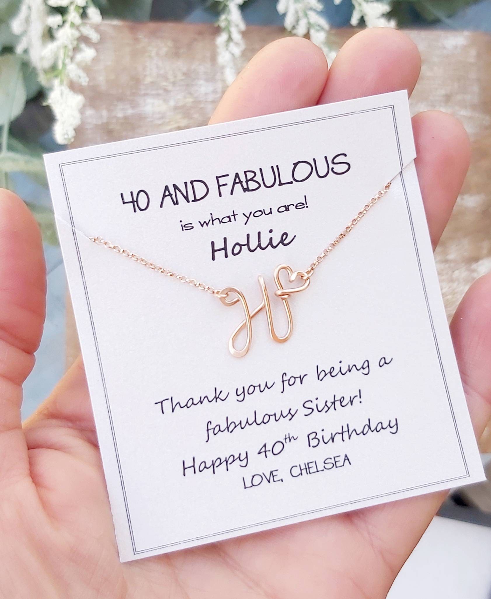 40th birthday sale ideas for sister