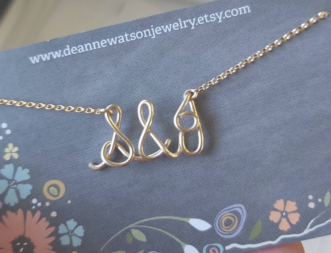 Personalized Initial Necklace, Girlfriend Jewelry Gift, Couples