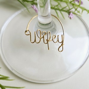 Wine glass charm, Custom Name, Bachelorette Decorations image 3