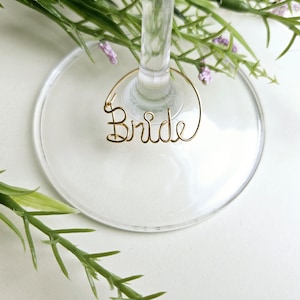 Wine glass charm, Custom Name, Bachelorette Decorations image 6