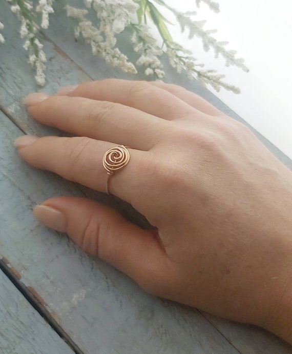 Spiral pinky ring discount