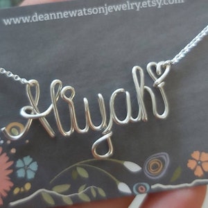 Wire Name Necklace for Girls, Personalized Gift for Daughter Grandaughter image 3