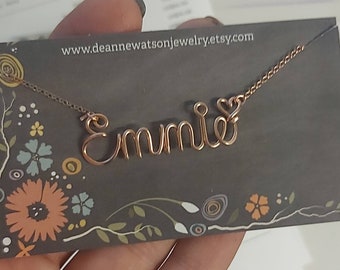 Cursive Name Necklace, Personalized Preteen Teen Gift, Gifts for Kids Girls 10 11 12 13 14 15 16 17 18 19