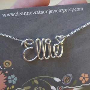 Personalized Name Necklace: Sterling Silver Custom Jewelry, Back to School Gift for Daughter