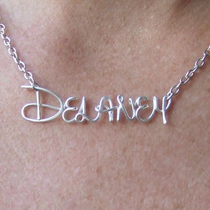 Disney Name Necklace, Teenage Girl Gifts, Custom Jewelry for Granddaughter Birthday image 3