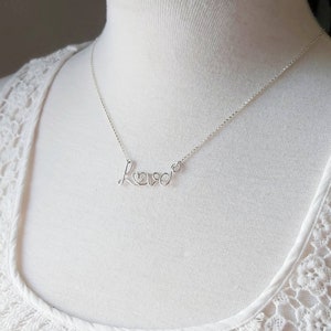 Love Necklace, Personalized Word Necklace, Inspirational Gifts, Custom Word Jewelry, Personalized Gifts, One Little Word, Intention Jewelry image 6