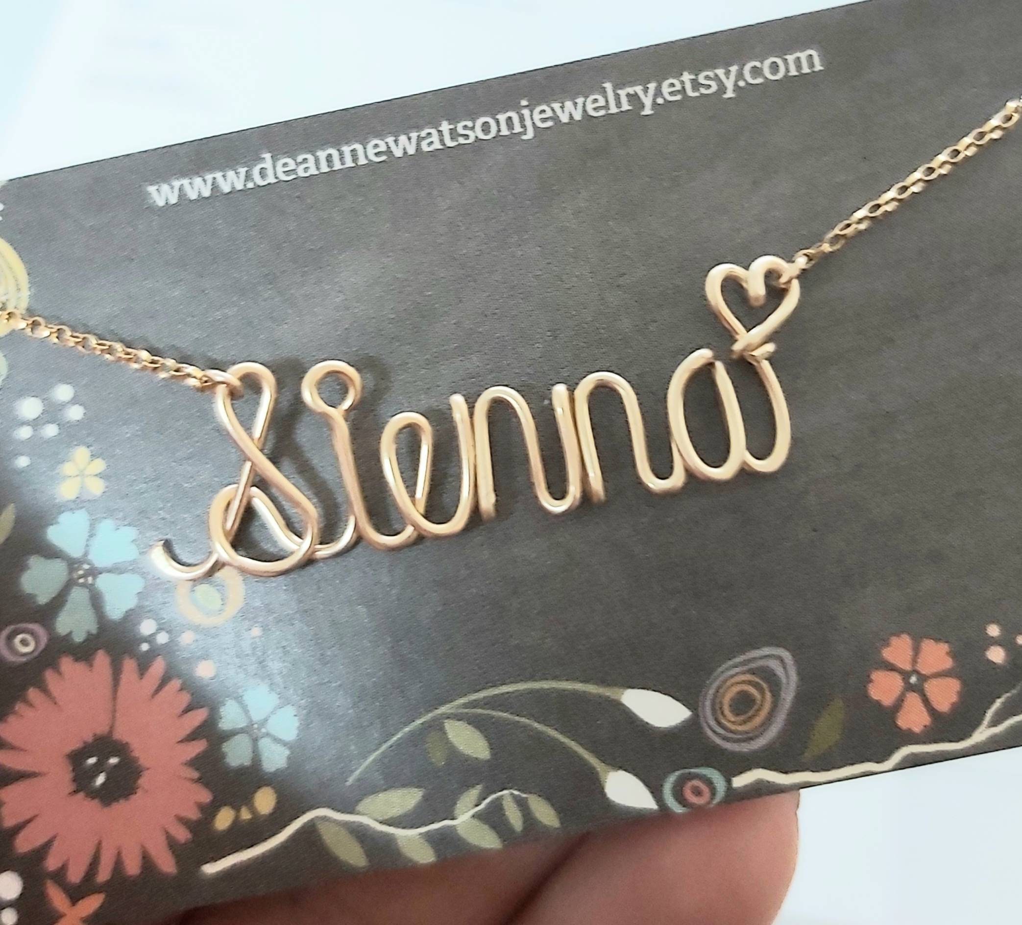 Name Necklace Custom Bridesmaid Jewelry Gifts Under 50 Etsy