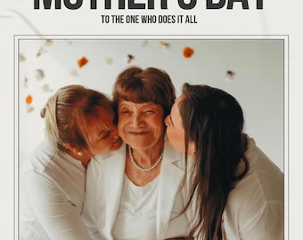 Editable Mother’s Day Photo Card Template, Personalized Mother’s Day Gift, Customizable Picture Card for Mom, Unique Printable Gift for Her